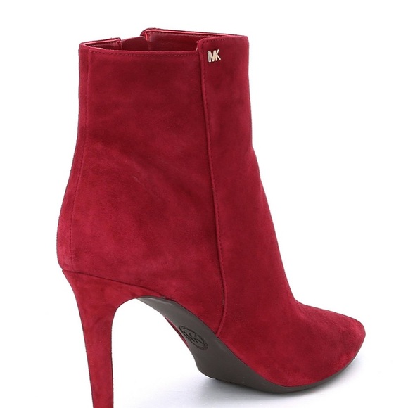 Michael Kor Maroon suede ankle booties - Picture 3 of 6